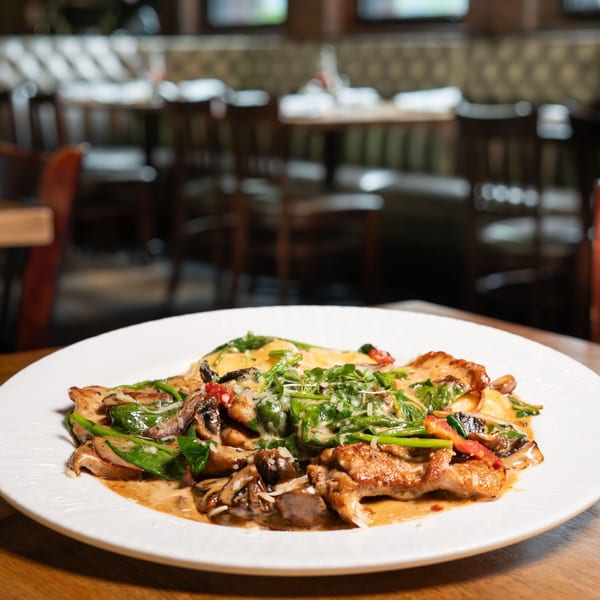 Signature dish served in the dining room