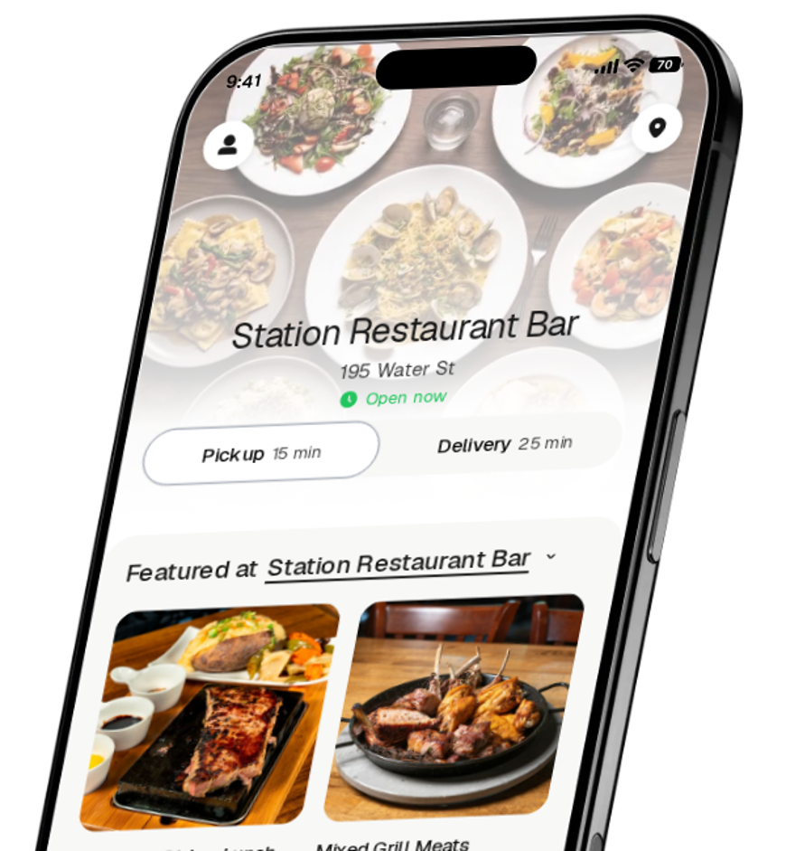 Station Restaurant Bar app preview